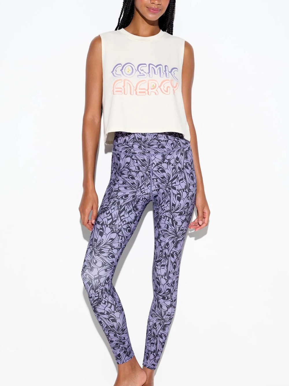 Spiritual Gangster Cosmic Energy Crop Muscle Tank - Picture 4 of 9